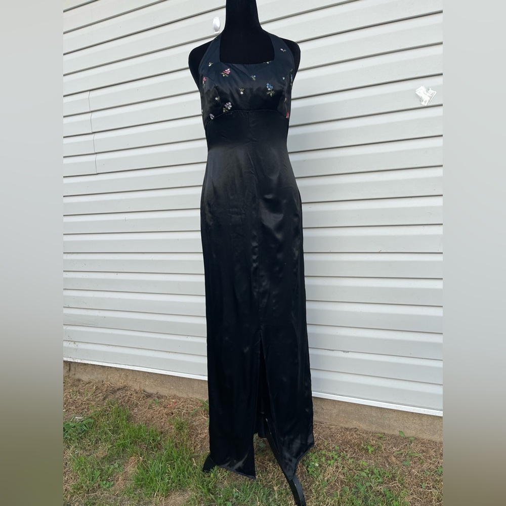 Alfred Angelo size s Elegant Black Halter Dress
